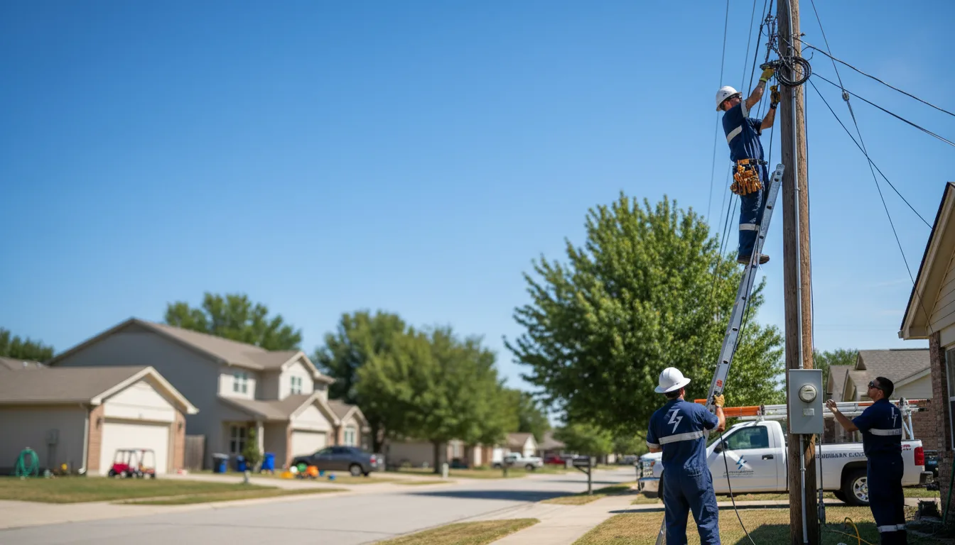 Residential electrician providing installation services in West Point, AR